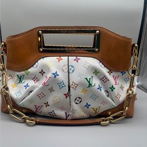 Louis Vuitton White Murakami Multicolor Monogram Shoulder Bag